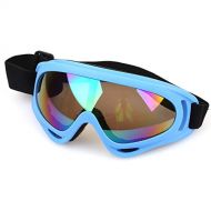 WYWY Snowboard Goggles Anti-fog Snow Ski Glasses Candy color Professional Windproof X400 UV Protection Skate Skiing Goggles Ski Goggles (Color : Light Blue Colorful)