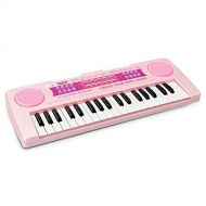 [아마존베스트]aPerfectLife Charging Kids Keyboard Piano, 37 Keys Multi-Function Electronic Educational Toy Organ for Kids Toddlers Children with Microphone (Pink)