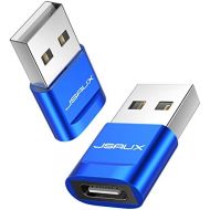 [아마존베스트]JSAUX USB A to USB C Female Adapter [Pack of 2] USB Type C Adapter Compatible for iPhone 11/12 Pro Max, Samsung Galaxy Note 10/Note 20/S20/S20 FE/A70/A50/A90, Google Pixel 4/4XL/3/
