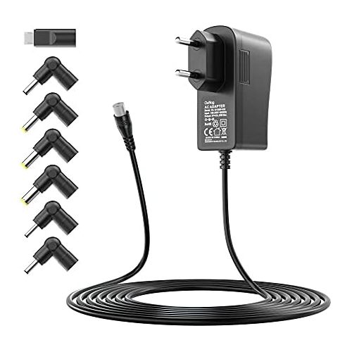  [아마존베스트]Outtag 10W 5V2A Power Supply Charger Universal Adapter Plug 7x Plugs for Router/WiFi/Mobile Phone/Radios/Speakers/Tablets/Camera/Game Consoles/Power Supply Household Appliances/Tra