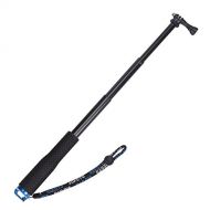 VVHOOY Waterproof Selfie Stick Extendable 11.25-37inch Handheld Aluminum Telescopic Pole Monopod Compatible with Gopro Hero 9 8 7 6 5,AKASO EK7000,Brave 4,V50,Crosstour,Victure,Cam