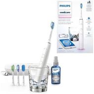 Philips Sonicare DiamondClean Smart Sonic Toothbrush HX9924/03 with 5 Cleaning Programs, 3 Intensities, Charging Glass, USB Travel Case & 4 Brush Heads Gentle Cleaning thanks to