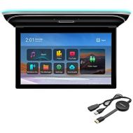 XTRONS Android Car Overhead with 15.6 Inch IPS Touchscreen Android Car Roof Monitor with FHD IPS Screen Built in Speaker / WiFi Support HDMI / USB / FM / IR / RCA Input