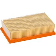 Bosch 2607432033 Cellulose Flat Pleated Filter for GAS 35/55, White/Orange