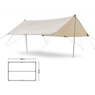 BBGS Tent Tarp Waterproof Hammock Rain Fly Tarpaulin Ground Sheet Camping Sunshade Shelter Lightweight Portable for Picnic Hiking Outdoor