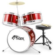 Tiger 3 Piece Junior Drum Kit Red
