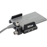 NItze Universal SSD Mount Bracket for Samsung T5 SSD, Samsung T7 SSD, SanDisk SSD Within 45 to 60mm of Width,SSD Holder with USB-C Cable Clamp - N42C