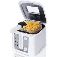 Aigostar 2.5 Litre Deep Fryer with Viewing Window Easy Clean Adjustable Temperature Control 1650W White
