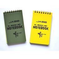 Geo-versand 2 x Geocaching Logbook Waterproof Lined Yellow Squared Green 100 Pages 13 x 8 cm Notebook Fishing Waterproof Outdoor Writing Pad Fishing Fishing Geocaching Waterproof Waterproof