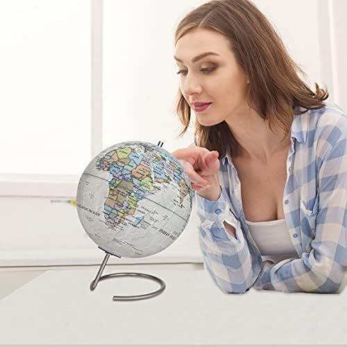  Waypoint Geographic Magneglobe Date World Globe with Stand-Includes 32 Magnetic Pins for Marking Travels and Fun Points of Interest (Classic Ocean)
