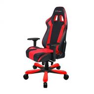 DXRacer King series OH/KS06/NR Large size Seat Office Chair Gaming Ergonomic with - Included Head and Lumbar Support Pillows (Black/Red)