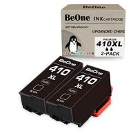 BeOne Remanufactured Ink Cartridge Replacement for Epson 410 XL 410XL T410 T410XL to Use with Expression XP-630 XP-7100 XP-830 XP-640 XP-530 XP-635 (2 Black with The Newest Updated