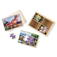 Melissa & Doug Wooden Jigsaw Puzzles in a Box - Dinosaur
