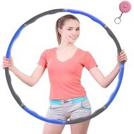 [아마존베스트]HKBTCH Hula Hoop for Weight Loss, Detachable in 6-8 Segments, Hula Hoop for Adults and Children, with Mini Tape Measure (1 kg)