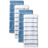 KitchenAid Albany Kitchen Towel Set, Set of 4, Blue Velvet
