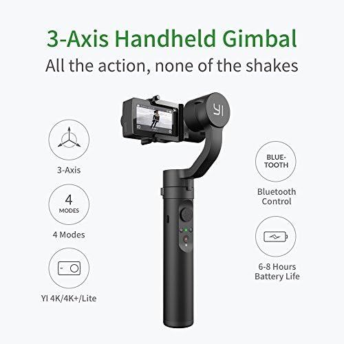  YI Action Gimbal stabilizer for YI 4K, 4K+, and Lite Action Camera, Universal (98005)