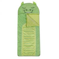 [아마존베스트]Heritage Kids Monster Plush Hooded Sleeping Bag, 64 L x 25 W, Green