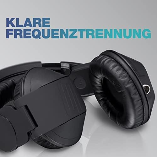  [아마존베스트]Reloop RHP-20 Knight DJ Headphones with Carry Case Rotatable and Foldable Mini XLR to 6.3 mm Jack Cable 3 m Black
