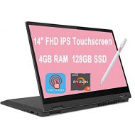 Lenovo Flex 5 2 in 1 Laptop Computer 14 FHD IPS Touchscreen AMD Quad-Core Ryzen 3 4300U (Beats i5-10210U) 4GB DDR4 128GB SSD Dolby Audio Webcam Win 10 + Pen
