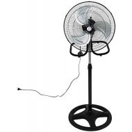 [아마존베스트]Revolio Stand fan made of metal and plastic 3 in 1, 50 cm diameter, adjustable speed and height 100 - 130 cm.