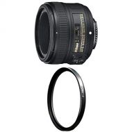 Nikon 50mm f/1.8G AF-S NIKKOR FX Lens with B+W 58mm Clear UV Haze
