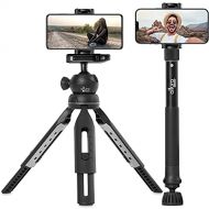 Altura Photo Phone Tripod Stand, Tripod for iPhone & Camera ? 55” Monopod for Cameras, Vlogging Tripod, GoPro Tripod, Cell Phone Tripod, with 360 Ball Head and Carry Bag