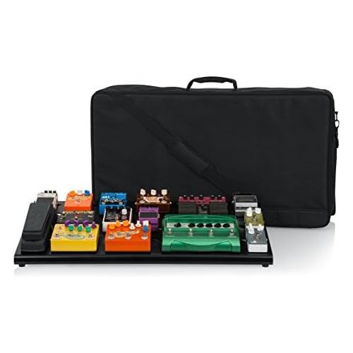  Gator Cases Aluminum Guitar Pedal Board with Carry Bag; Extra Large: 32 x 17 Stealth Black (GPB-XBAK-1)