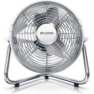 [아마존베스트]Brandson Wind Machine, Retro Style Fan In Chrome Design, Standing Fan, 32 Watts, Table Fan, High Air Flow
