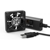 [아마존베스트]ELUTENG 40mm USB Fan with 3 Speed Control USB Ventilator 5V Max 5300RPM High Flow VR Cooling Fan Compatible for Receiver DVR Playstation Xbox Computer Cabinet Cooling