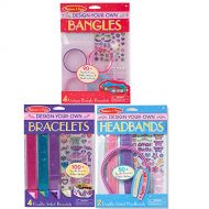 Melissa & Doug Girls DYO Accessories Bundle - Bracelets, Headbands and Bangles