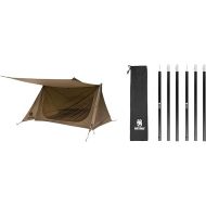 OneTigris Backwoods Bungalow 2.0 + Tent Poles (1.25m)