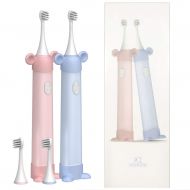 FUHAI Sonic Electric Toothbrush Rechargeable Kids Baby Toothbrush with 3 Brush Heads, Ultra Clean...