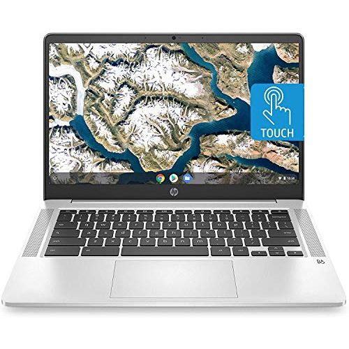  Amazon Renewed HP Chromebook 14-inch HD Touchscreen Laptop, Intel Celeron N4000, 4 GB RAM, 32 GB eMMC, Chrome (14a-na0080nr, Forest Teal) (Renewed)