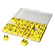 [아마존베스트]Educational Insights Jumbo Alphabet Rubber Stamps-Uppercase 1, Set of 26 Jumbo Letters and 4 Punctuation Marks: Perfect for Homeschool & Classroom, Ages 4+
