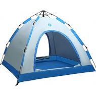 YYDS Tents for Camping Family Camping Tent Lightweight Portable Instant Tent UPF50+ Sunscreen Picnic in The Wild 2 4 Person Camping Tents (Color : Blue, Size : 4person)