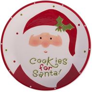 DII Winter Season Dishware Holiday Baking, 8.3x8.3, Santa
