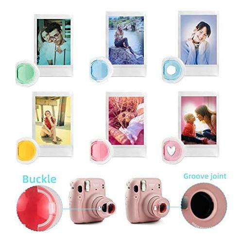  WOGOZAN Kit for Fujifilm Instax Mini 11 Instant Camera Accessories Bundle (Instax Camera Case/Album for Instax Mini Film/Selfie Mirror/Photo Frames/Photo Stickers & More) (Magic Si