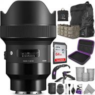 Sigma 14mm f/1.8 DG HSM Art Lens for Sony E Cameras with Altura Photo Advanced Accessory and Travel Bundle