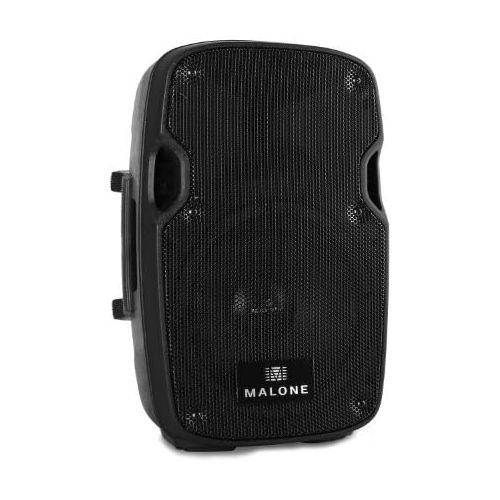  [아마존베스트]-Service-Informationen Pair of Malone PW-2908A Active 300 Watt RMS PA Speaker Pair (per box with 20 cm (8 inch) woofer, 2x 150 W power, t XLR and jack microphone inputs) Black