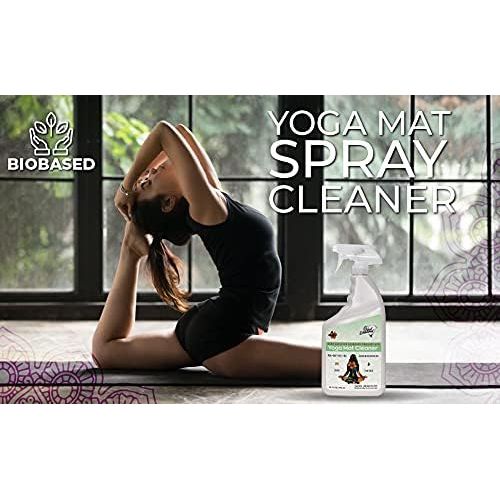 Black Diamond Stoneworks Yoga Mat Spray Cleaner: USDA Certified BIOBASED- Essential Oils, Safe for All Type of Materials, Exercise, Pilates, or Workout Mats.