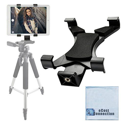  Acuvar Tablet Holder Tripod Mount (Universal) fits iPad Tablets and Other Tablets + an eCostConnection Microfiber Cloth