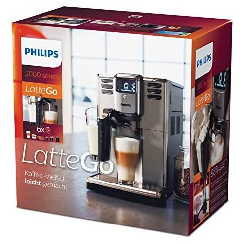 필립스 Philips 5000 EP5335/10 Kaffeevollautomat (mit LatteGo Milchsystem) edelstahl
