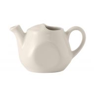 Tuxton BET-1601 Vitrified China Tea Pot Lidless, 16 oz, Eggshell (Pack of 12),