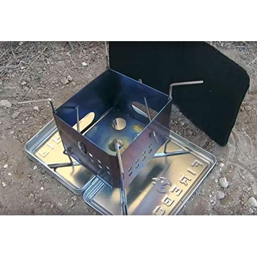  Firebox Ultralight Titanium Nano Stove G2 + X-Case Kit - Wood Burning/Multi Fuel - Folding Camp/Bushcraft