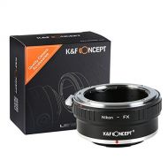 K&F Concept Lens Adapter + Lens Cleaning Cloth - fits FUJIFILM - X (FX) Mount Cameras for Nikon AI Mount Lenses