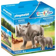 PLAYMOBIL Rhino with Calf 70357 Animal for The Event Zoo City Life