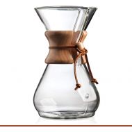 [아마존베스트]CHEMEX Pour-Over Glass Coffeemaker - Classic Series - 8-Cup - Exclusive Packaging