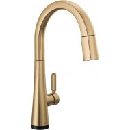 Delta Faucet Monrovia Gold Kitchen Faucet Touch, Touch Kitchen Faucets with Pull Down Sprayer, Kitchen Sink Faucet, Delta Touch2O Technology, Lumicoat Champagne Bronze 9191T-CZ-PR-DST