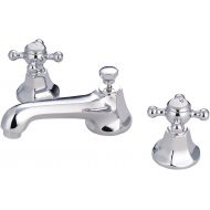 Nuvo Elements of Design ES4461BX New York 2-Handle 8 to 16 Widespread Lavatory Faucet with Brass Pop-up, 5- 1/2, Polished Chrome