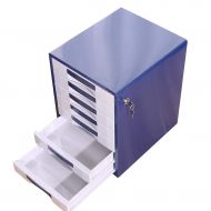 ZCCWJG File Cabinet, Metal Locker Desk Storage Box Lockable Data Cabinet (Size: 300 350 410mm) (Color : B)